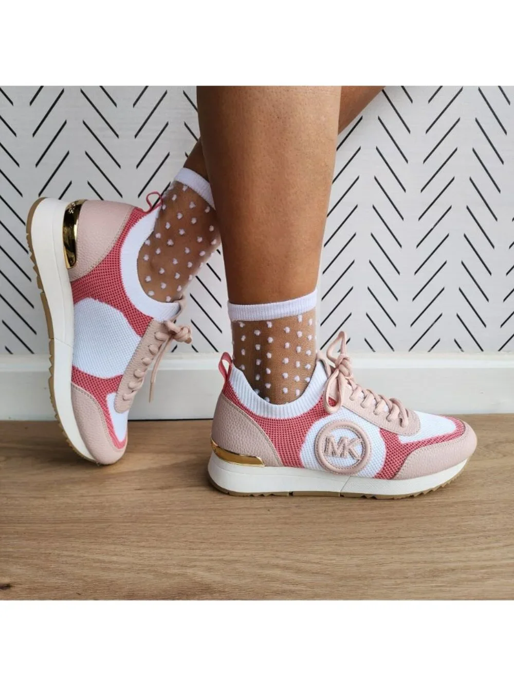 ⭐New Women Socks 5 Pairs Transparent Silk Elastic Mesh  Multi design Ankle White